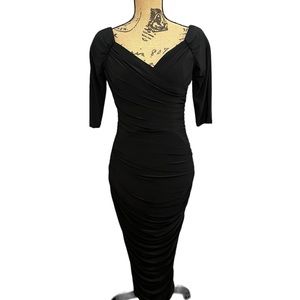 Laura Byrnes Black Wiggle Dress M
